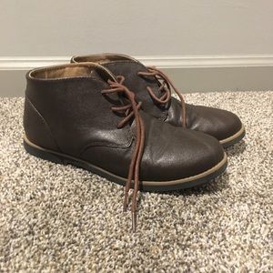Boys brown dress shoes/boots